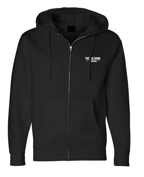 Full Zip Signaling Light Hoodie White and Yellow - The Big Dark Records