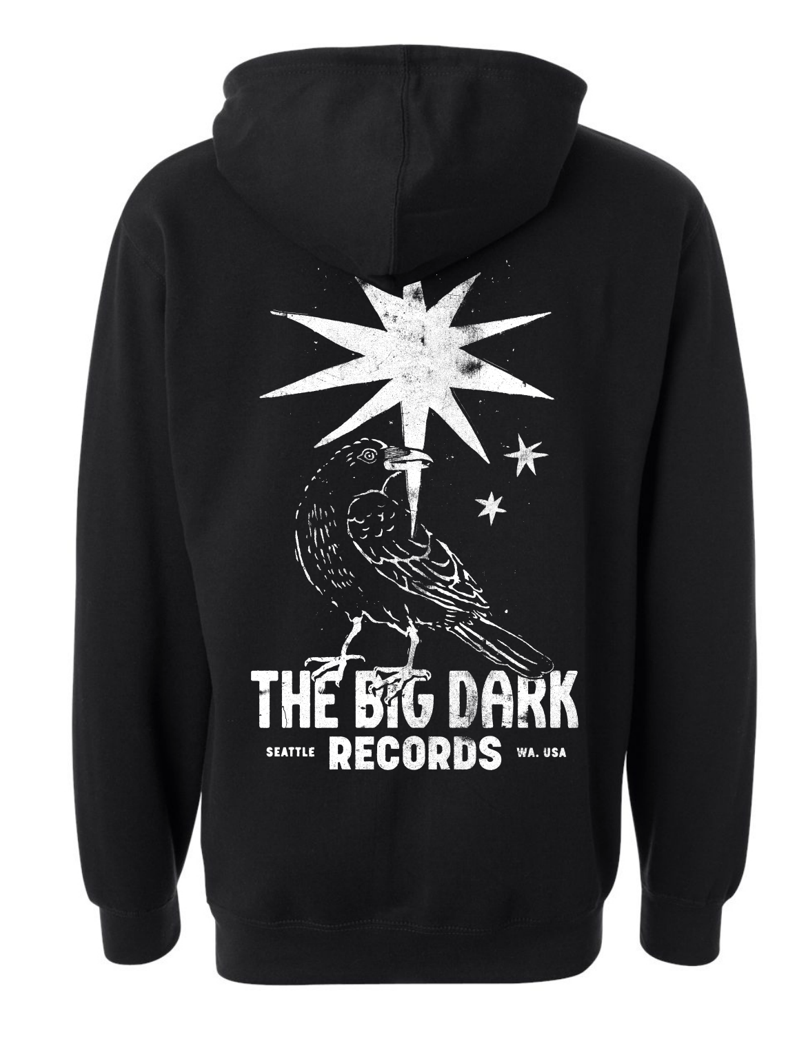 Pull Over B&W Signaling Light Hoodie - The Big Dark Records